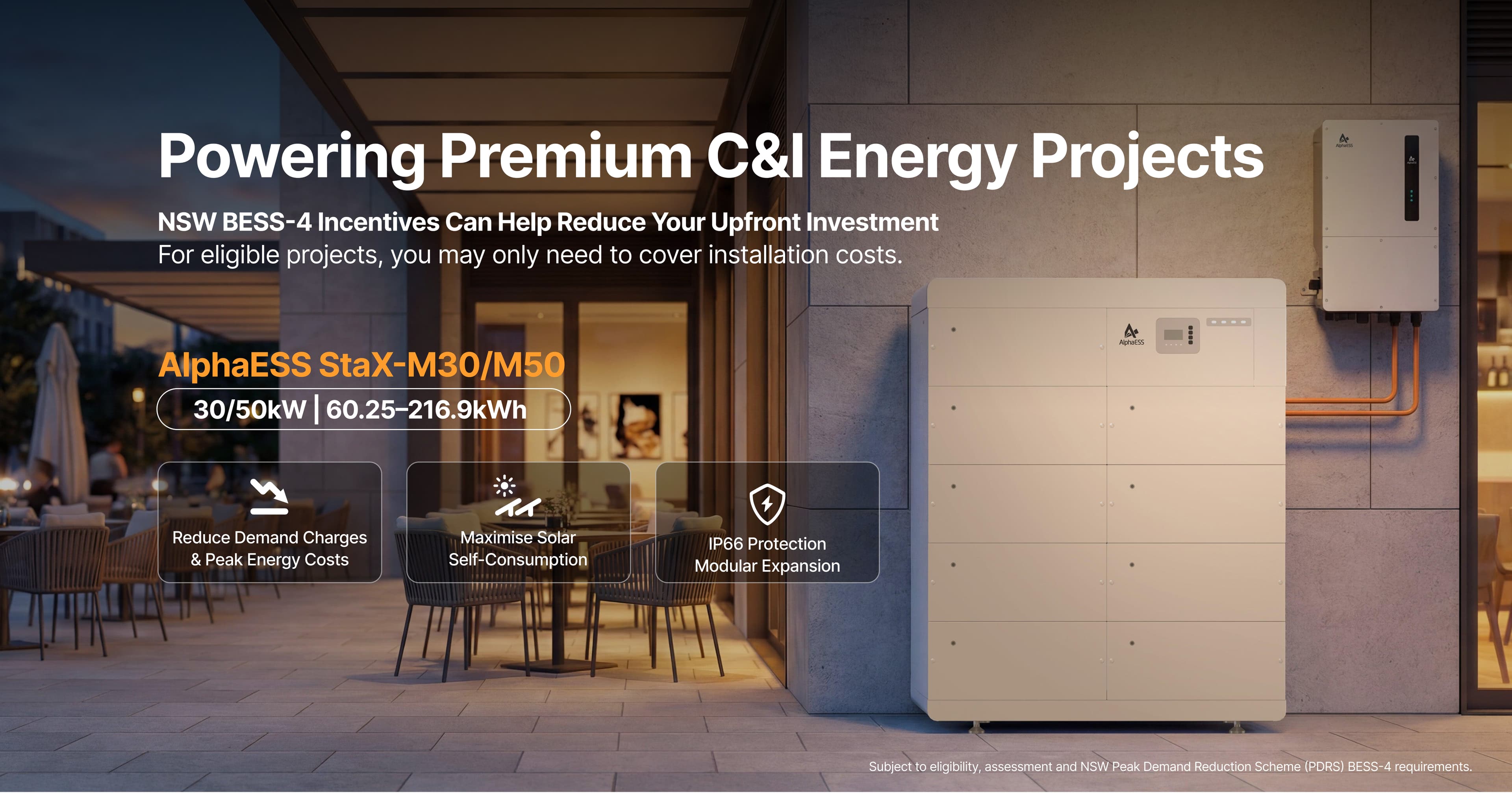 Powering Premium C&I Energy Projects — NSW BESS-4 incentives for AlphaESS StaX-M30/M50
